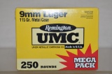 Ammo. 9mm, 250 Rds