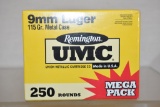 Ammo. 9mm, 250 Rds