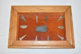 Native American Points & Stone Display