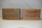 Two Collectible Wooden Winchester Ammo Crates