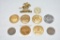 10  Winchester Medallions, Pins & Klondike Coin