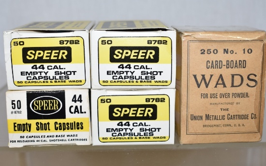 Collectible Shot Capsules & Cardboard Wads