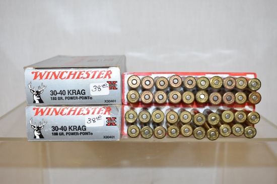 Ammo, 30-40 Krag, 80 Rounds