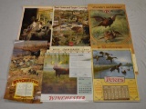 Six Collectible Firearm Advertising Calendars