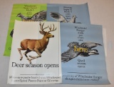 Four Winchester Open Hunting Season Posters