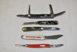 Five Winchester Foldable Pocket Knives