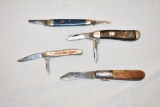 Four Winchester Folding Pocket Knives