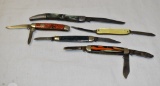 Five Winchester Folding Pocket Knives