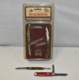 Two Winchester Pocket Knives & Stockman Set