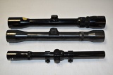 Three Rifle Scopes Tasco, Weaver & Jason