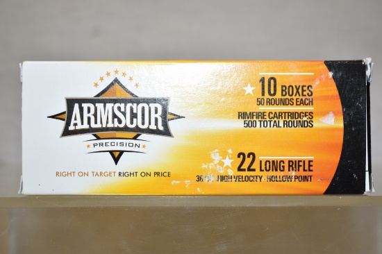 Ammo. 22 LR. 500 Rds