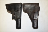 Two Leather P38? Holsters