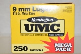 Ammo. 9mm. 250 Rds