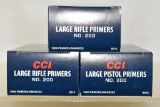 Large Pistol Primers 1000.  Large Rifle 2000