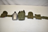 US Military Belt with M1 Carbine Pouches & Canteen