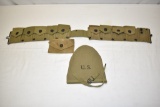 WWII US Military Belt & Shovel Cover