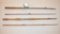 Two Bamboo Fishiong Castging Rods Pfueger Reel