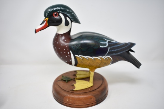 Vergle & Edna Hodge Carved Wood Duck