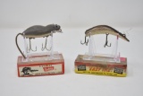 Two Fishing Lures & Collectible Box