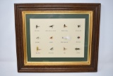 Framed Dry Flies Wall Hanging Display