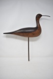 Hand Carved Unsigned Shore Bird Decoy