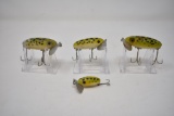 Four Jitterbug Fred Arbogast Fishing Lures