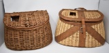Two Wicker Creel Baskets