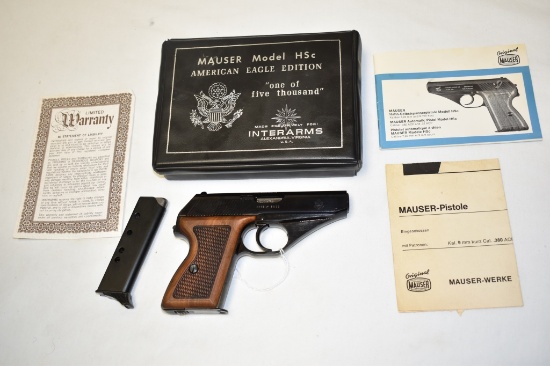 Gun. Mauser HSC American Eagle Edit 380 cal Pistol