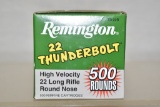 Ammo. 22 cal, 500 Rds