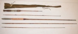 Two Split Pole Bamboo Fishing Rods
