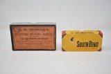 Two Collectible Empty Fishing Lure Boxes