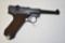 Gun. Mauser 42 Model PO8 Luger 9 mm Nazi Pistol