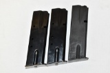 3 Browning Hi Power 9mm Magazines