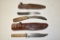 3 Fixed Blade Knives: Remington, Bowie & Russell
