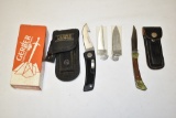 Two Folding Blade Pocket Knives: Gerber & Pakistan