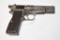 Gun. Browning H P Belgium 9mm cal Pistol (Nazi)