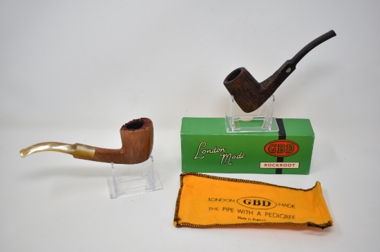 Two Smoking Pipes GBD & Dennis Ruth