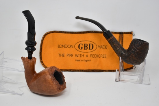 Two Smoking Pipes GBD & Rex Wade