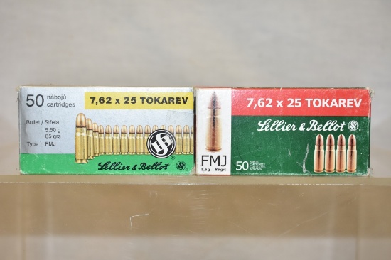 Ammo. 7.62 x 25. 95 Rds