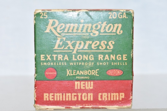 Collectible Ammo. Remington Express 20 ga. 25 Rds