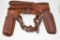 Three Leather Belts & Two Hunter Gun Holsters