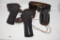 Three Leather Holsters & Belts