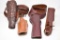 Four Leather Gun Holsters & Belts