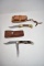 Two Folding Blade Knives & Leather Sheaths