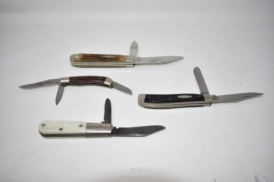 Four Folding Blade Knives