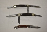 Three Folding Knifes