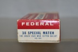 Collectible Ammo. 38 Special Match. 50 Rnds