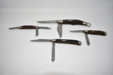 Four Folding Knives