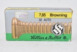 Collectible Ammo. 7.623 MM/32 Auto