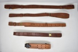 Five Leather Slings
